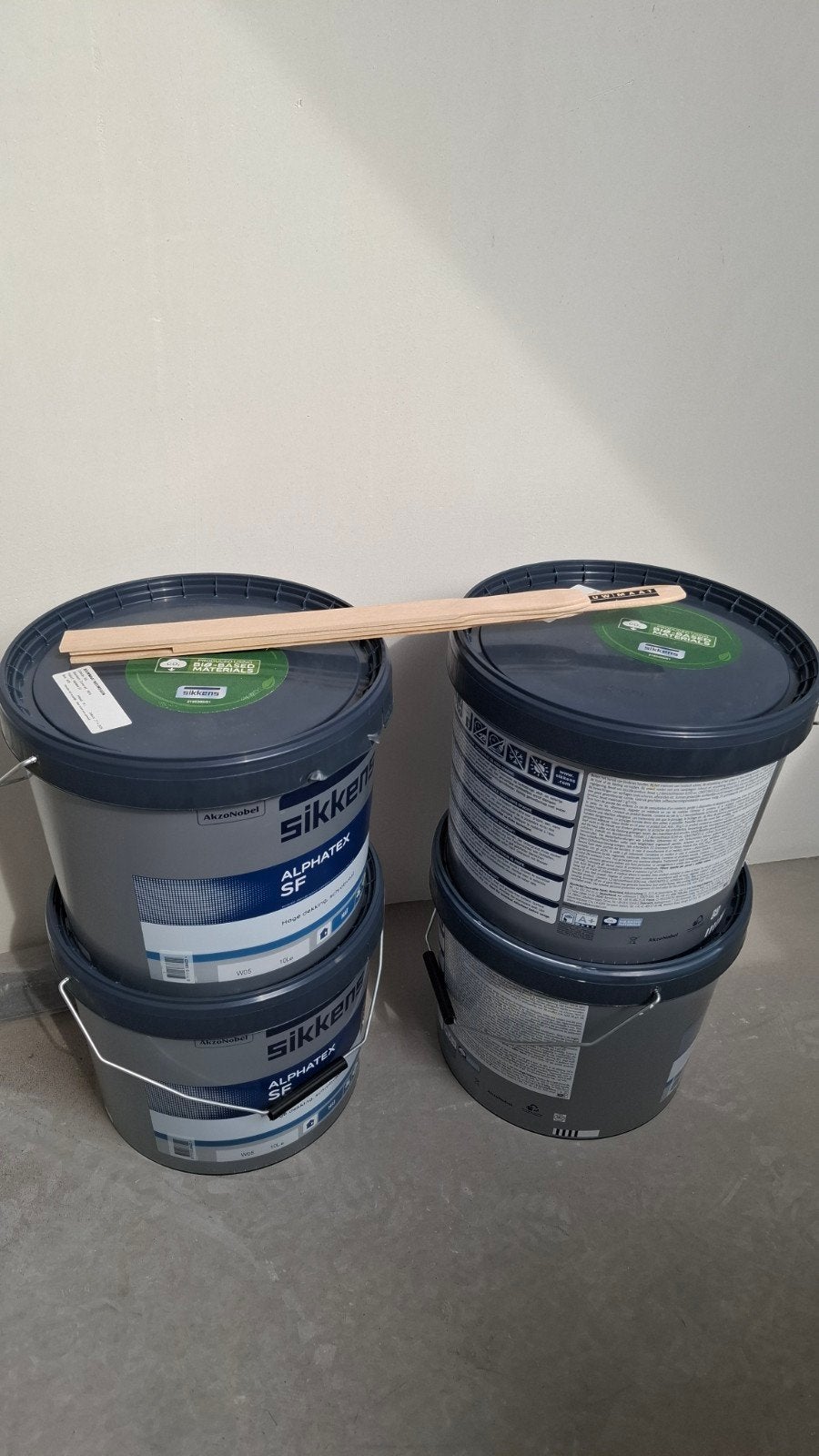 Sikkens Alphatex SF RAL 9010 10L, Doe-het-zelf en Verbouw, Verf, Beits en Lak, Ophalen, Wit, Nieuw, Verf