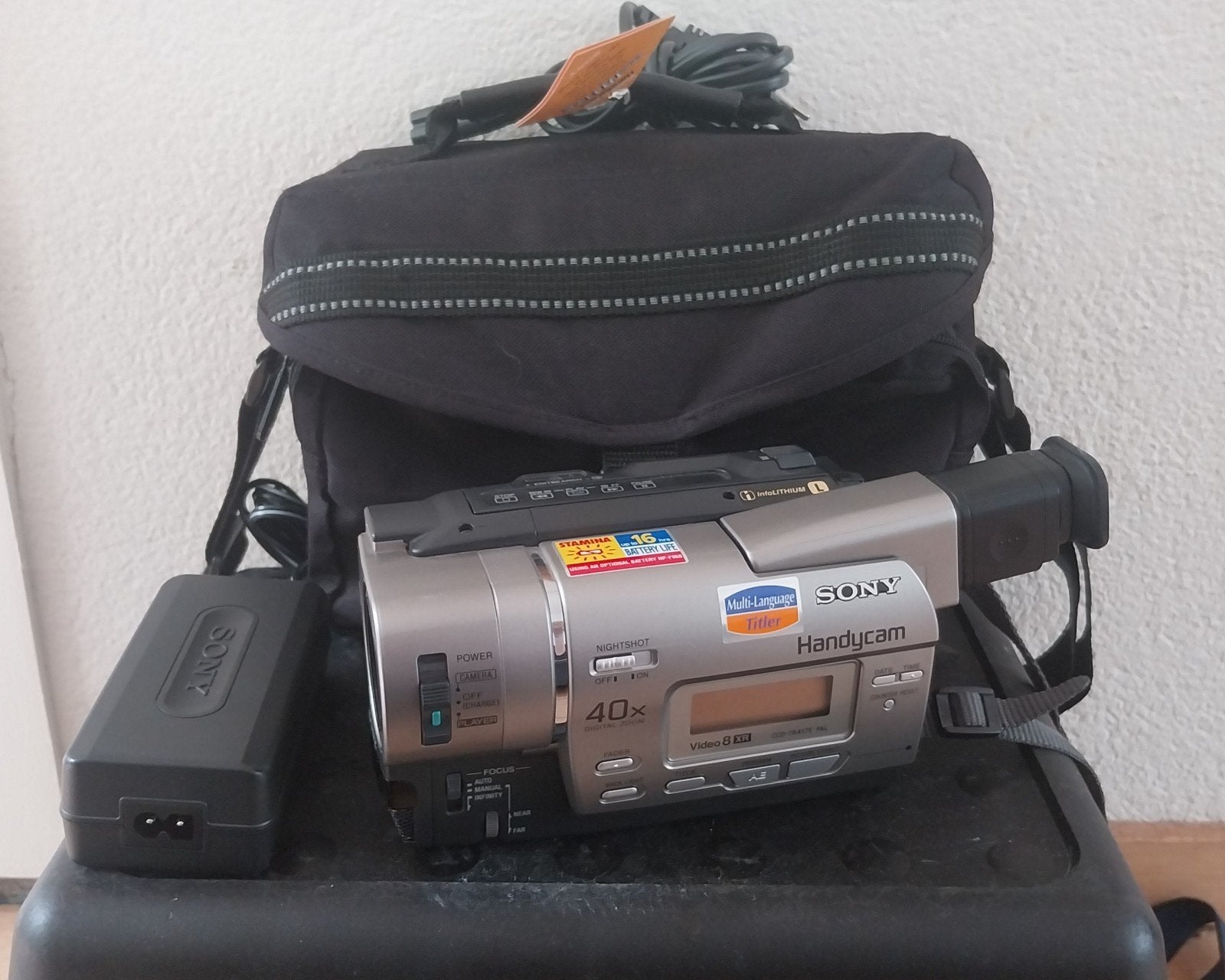 Sony CCD-TR417E Video Camera  Hi8 Recorder, Ophalen of Verzenden, 8mm, Camera