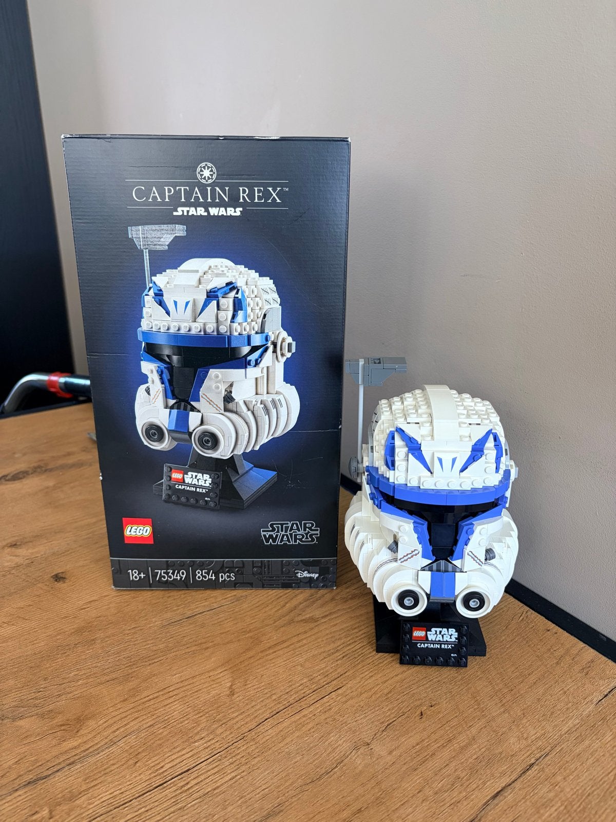 LEGO Star Wars Captain Rex Helm (75349) - Compleet & In Elka, Ophalen, Zo goed als nieuw, Overige merken