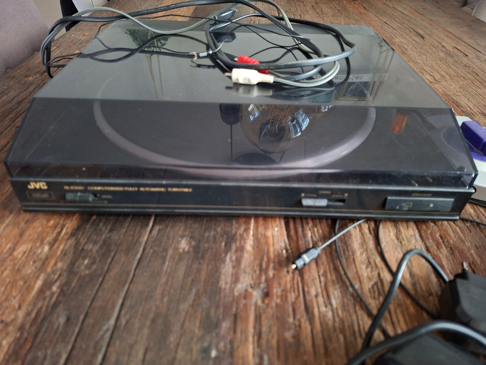 Zwarte draaitafel van JVC, Audio, Tv en Foto, Ophalen of Verzenden, Gebruikt, JVC