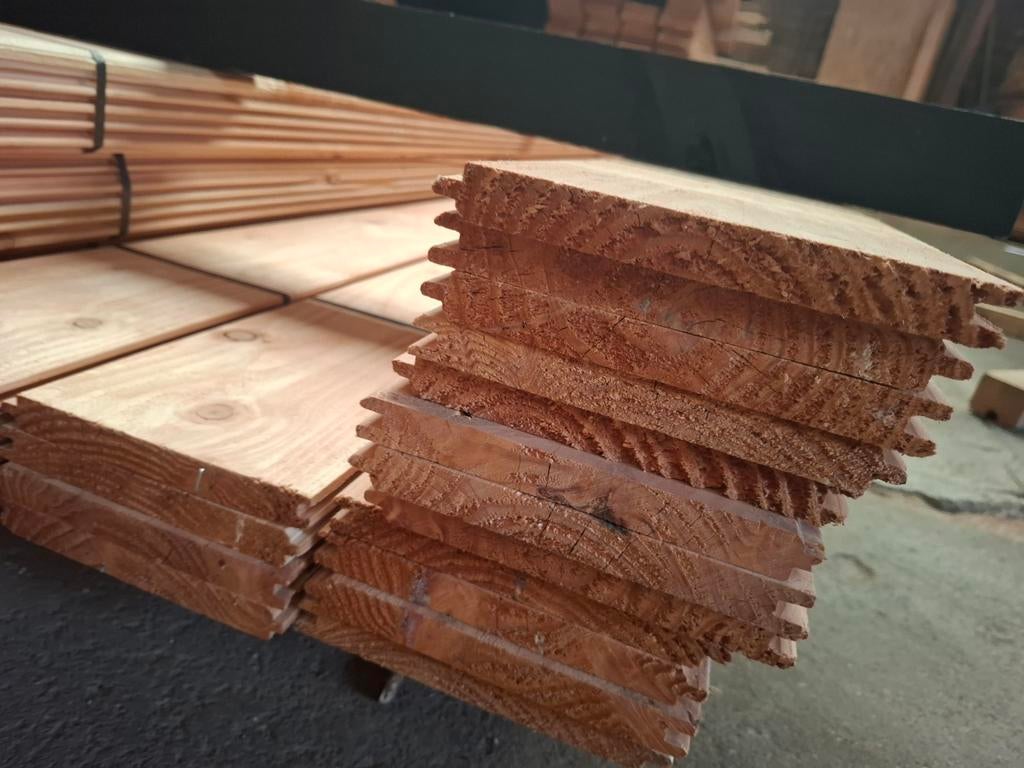 Douglas vellingdelen dak wand hout rabat 4 m bezorgen mogeli, Tuin en Terras, Palen, Balken en Planken, Ophalen, Nieuw, 250 cm of meer