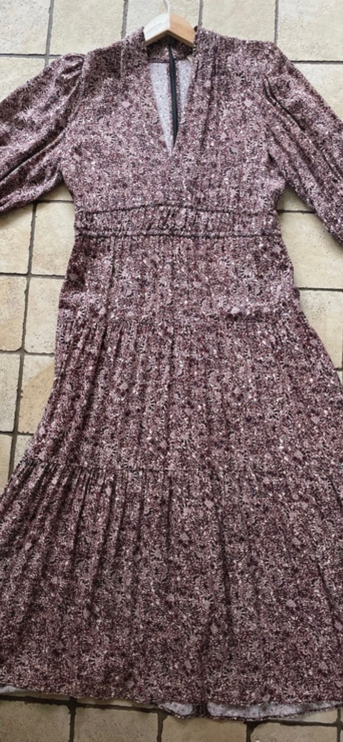 Prachtige jurk van het merk BA&SH maat 38, Kleding | Dames, Jurken, Maat 38/40 (M), Meerkleurig, Ophalen of Verzenden, Zo goed als nieuw
