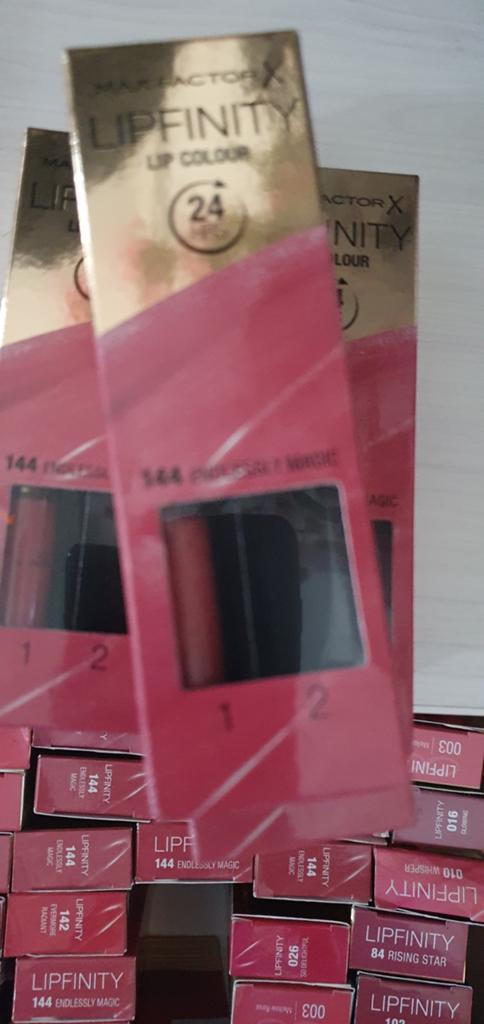 10 stuks Maxfactor lipfinity zonder topcoat nr 144, Verzenden, Nieuw, Overige kleuren, Handen en Nagels
