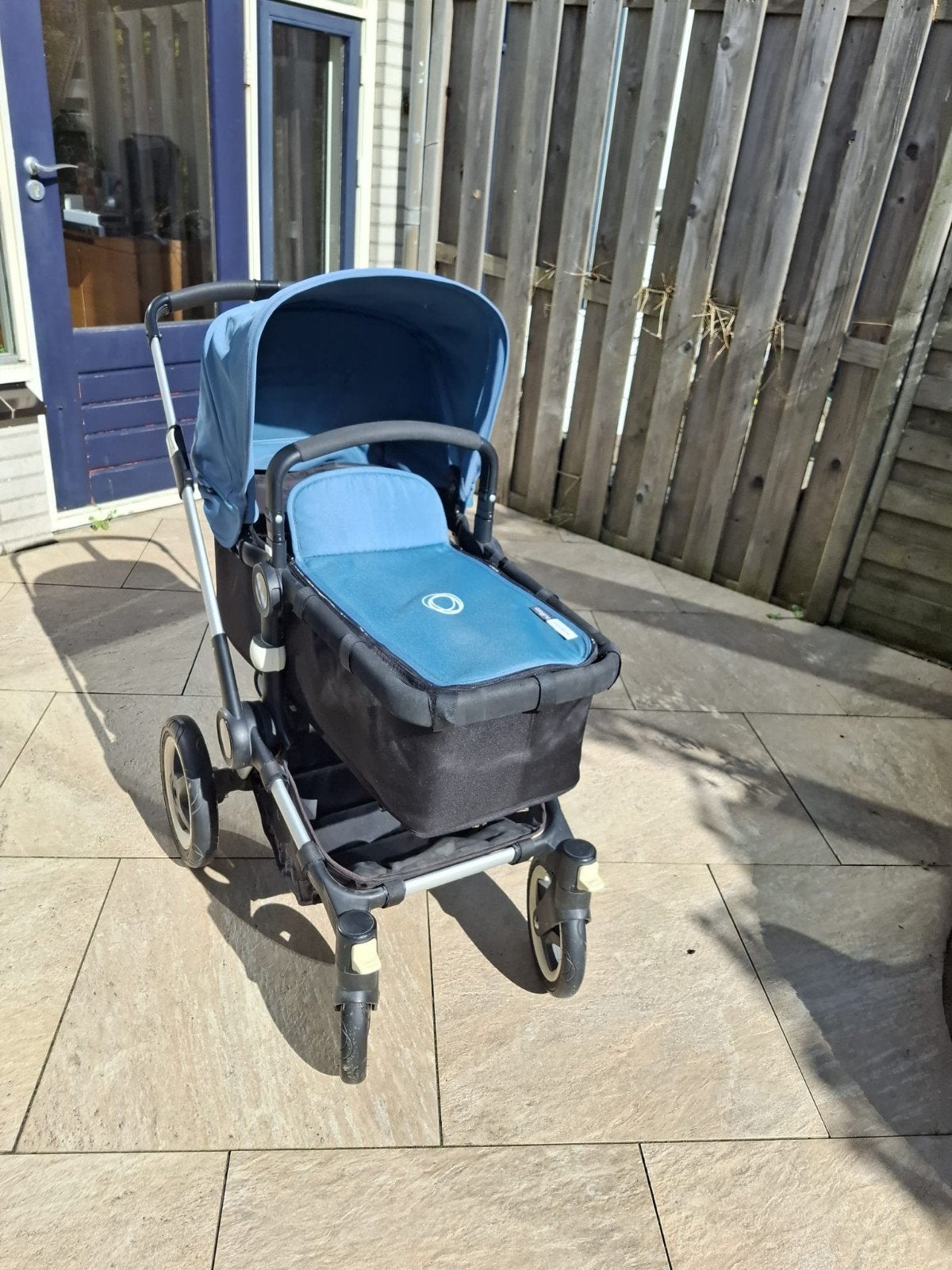 Bugaboo Buffallo kinderwagen petrol blue, Gebruikt, Luchtbanden, Bugaboo, Ophalen