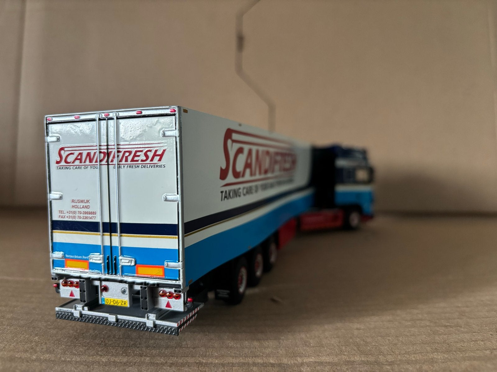DAF XF Scandifresh modeltruck, Overige merken, 1:32 tot 1:50, Ophalen of Verzenden, Zo goed als nieuw
