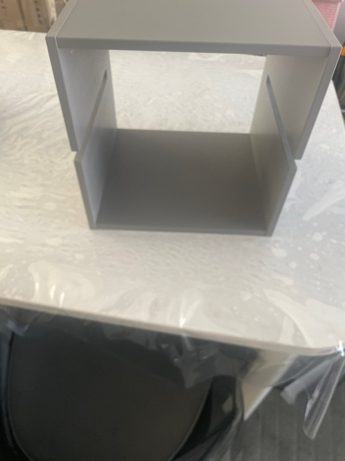 Grijze Opbergkubus / Boekenplank Ikea, Ophalen of Verzenden, Zo goed als nieuw