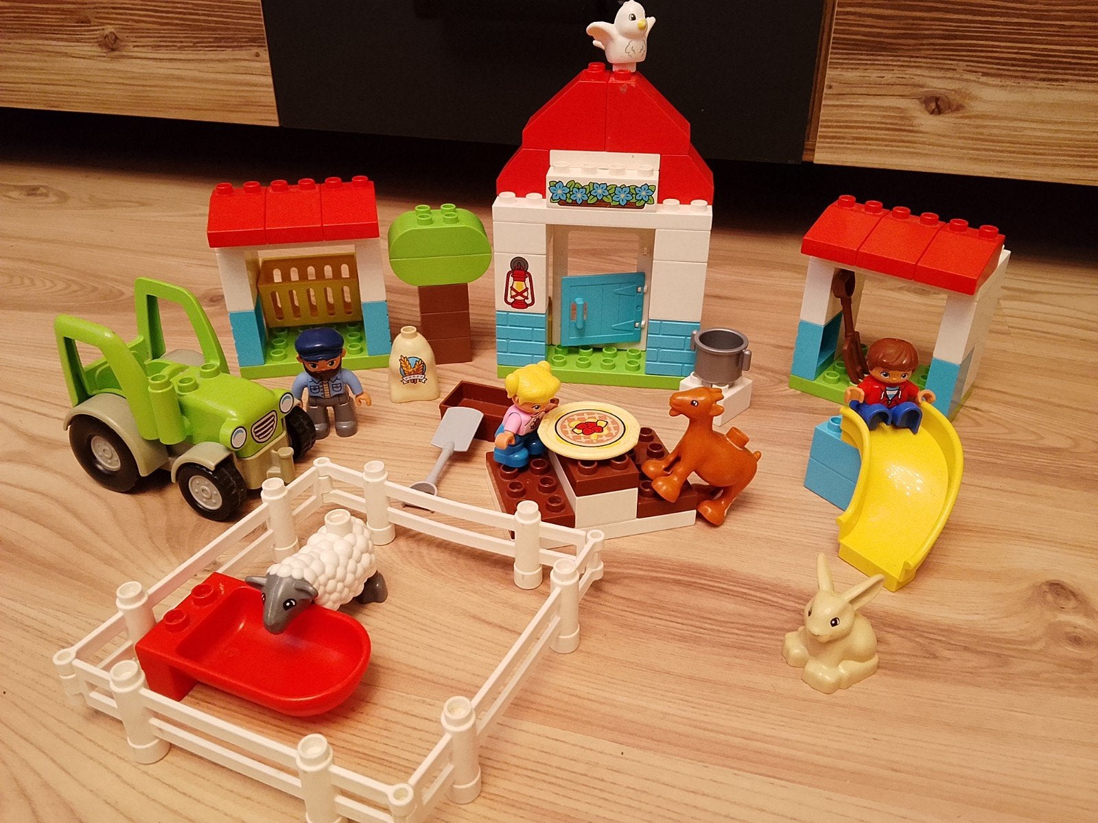 Grote doos LEGO Duplo - Boerderij, trein, bouwplaats, Ophalen, Gebruikt, Duplo, Meerdere sets