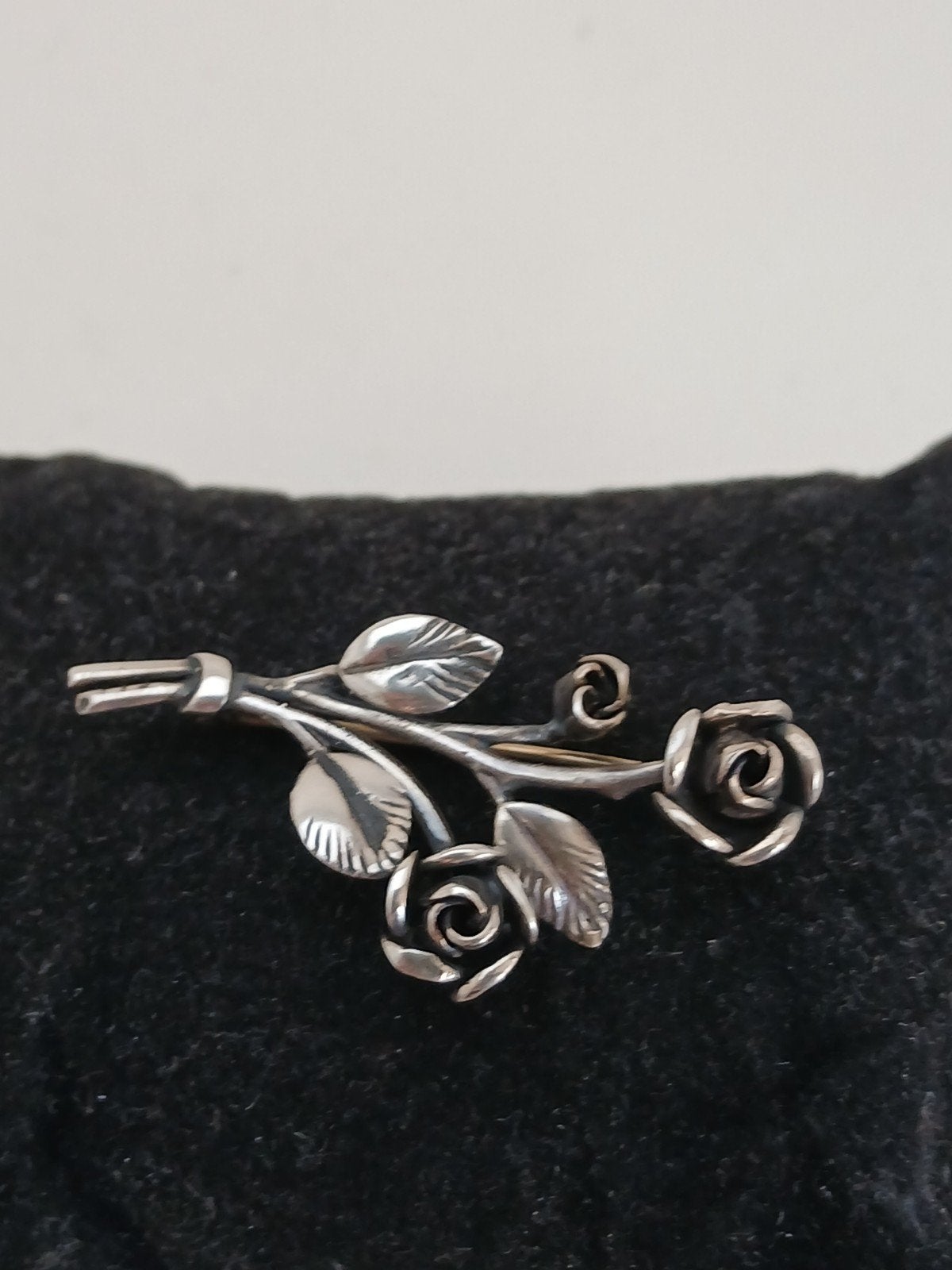 Zilveren Rozen Broche - Elegante 925 Zilveren Speld, Ophalen of Verzenden