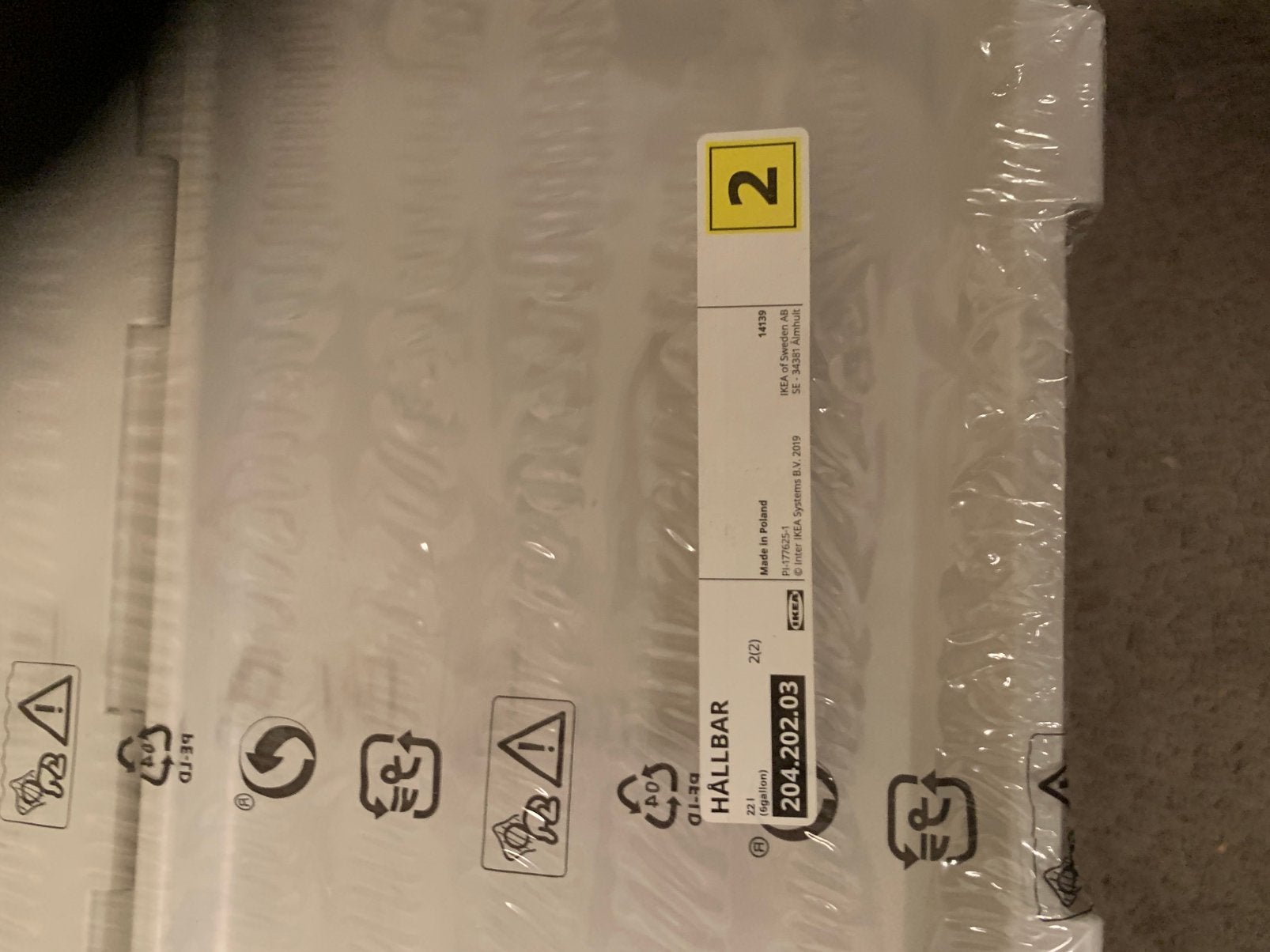 Afvalbakje, Minder dan 50 cm, Nieuw, Ophalen of Verzenden, Minder dan 100 cm