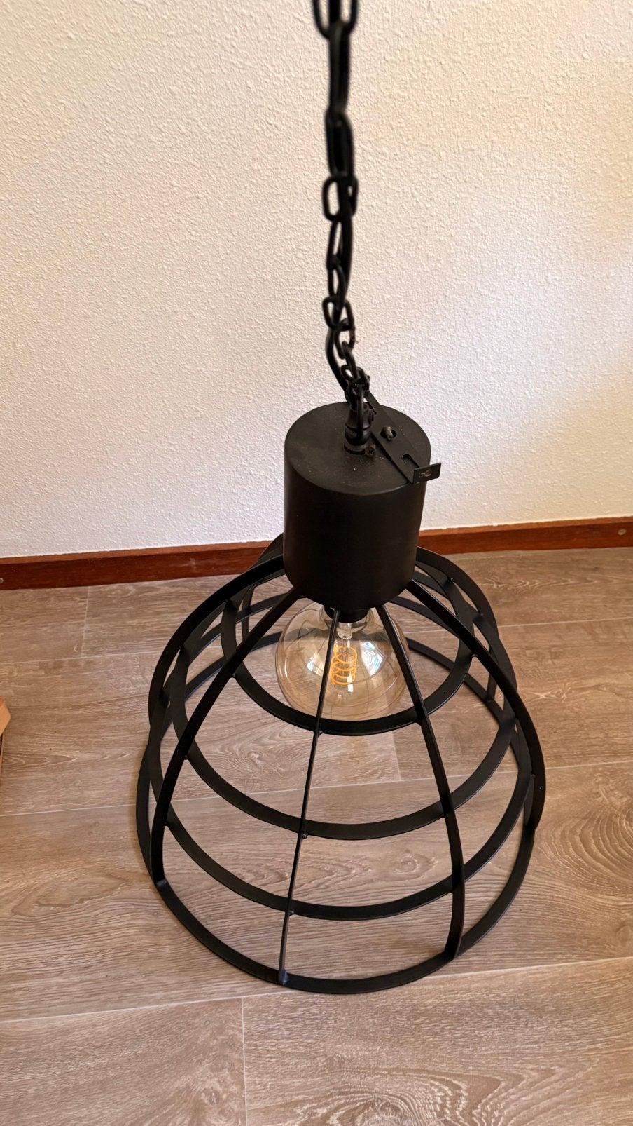Industriele hanglamp zgan, Ophalen, Zo goed als nieuw