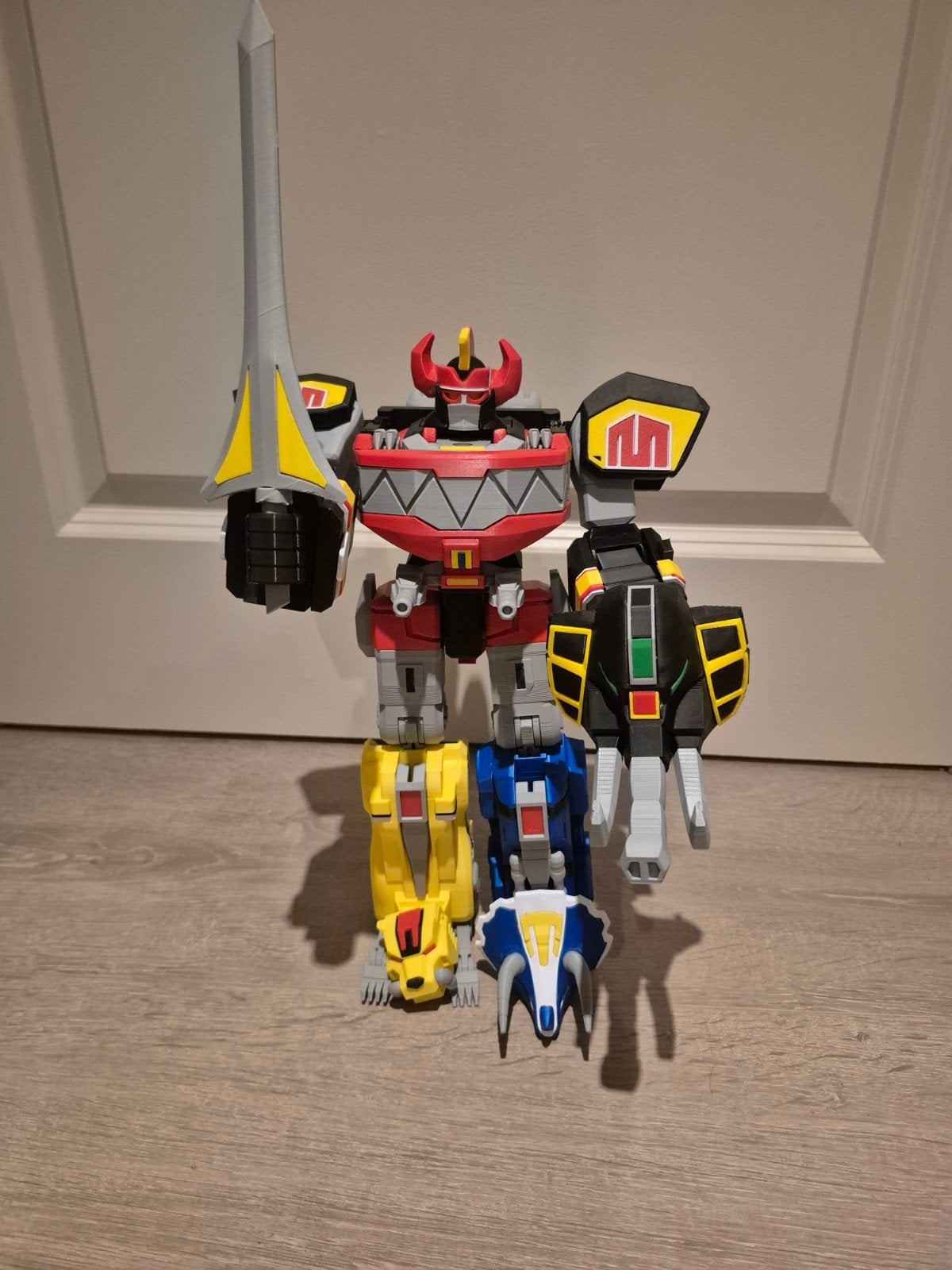 Power Rangers Megazord Actiefiguur - 3D Geprint, Ophalen of Verzenden