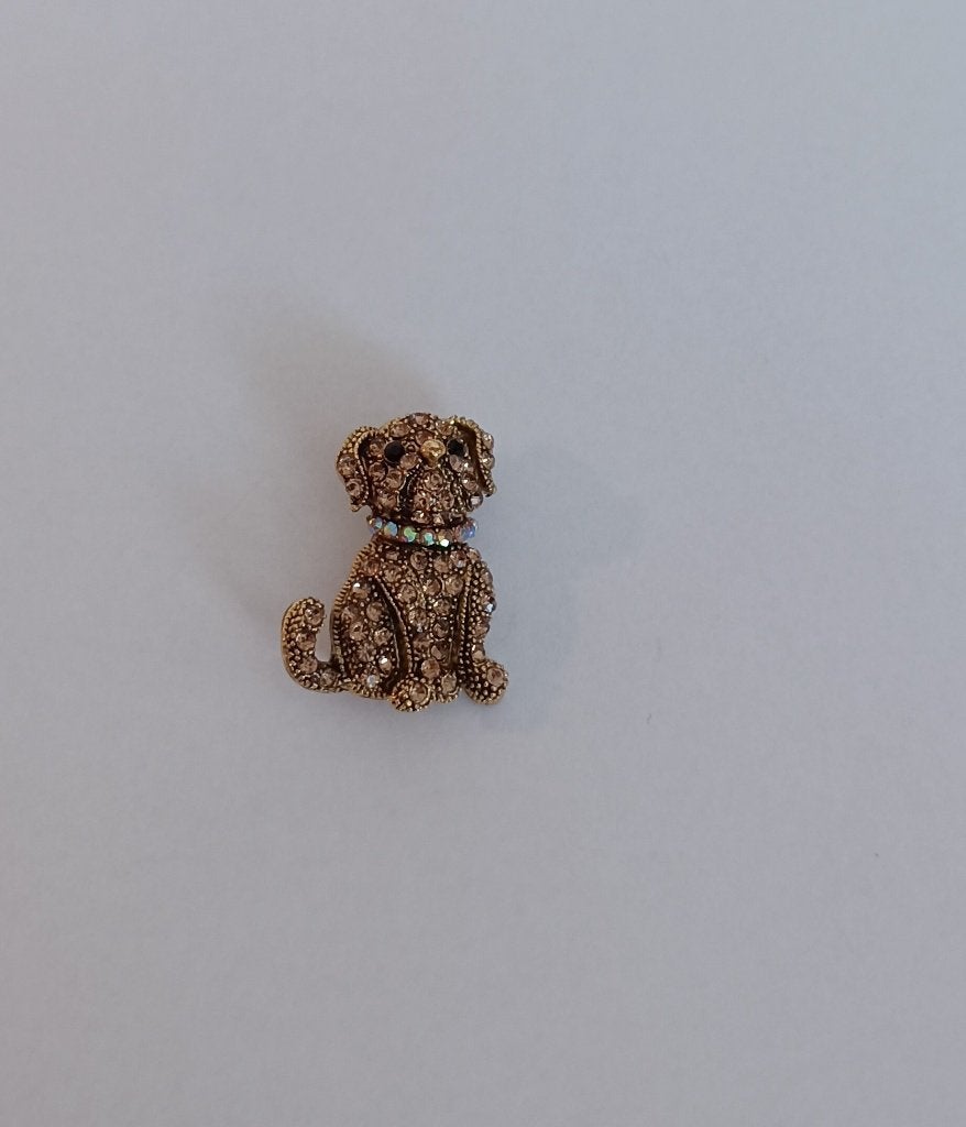 Hondje broche, Overige materialen, Overige kleuren, Minder dan 4 cm, Nieuw