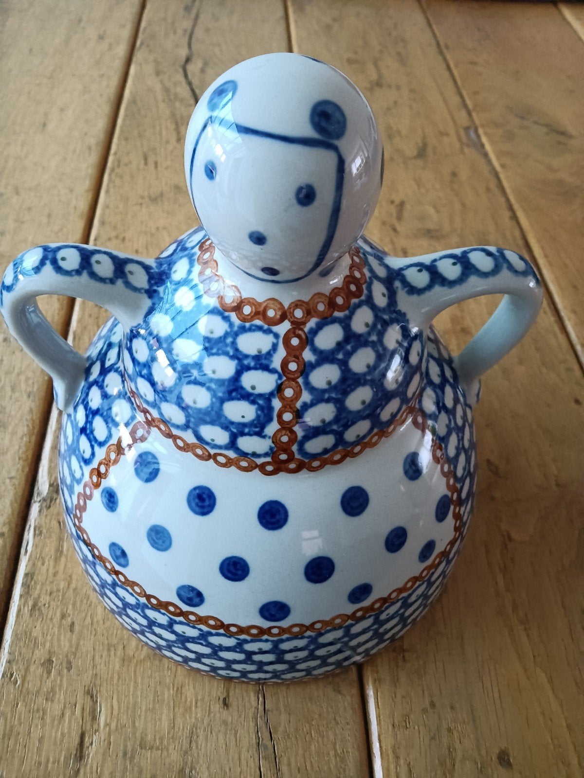 kaasstolp pools servies doorsnede 18cm, Ophalen of Verzenden, Zo goed als nieuw, Porselein, Overige stijlen