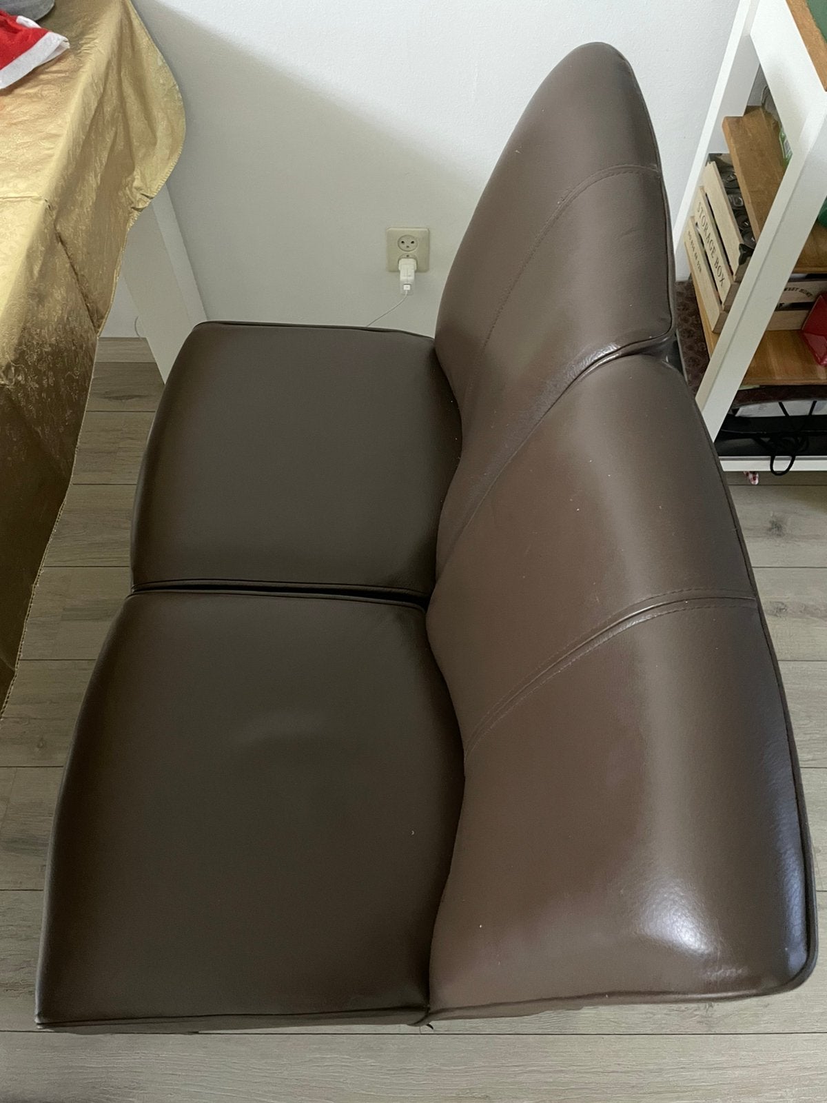 Eetkamerstoelen 4 stuks te koop Henders & Hazel, Ophalen, Gebruikt, Bruin, Leer