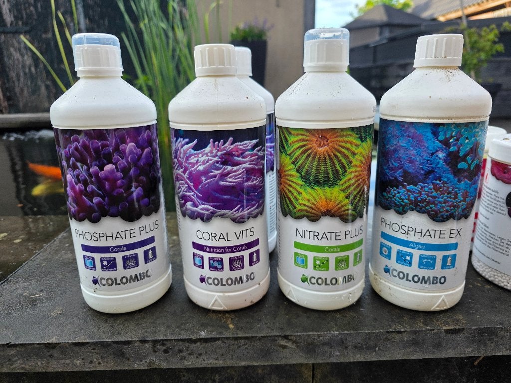 Colombo watertoevoegingen zeeaquarium, Ophalen of Verzenden, Gebruikt, Gevuld zeewateraquarium, Overige merken