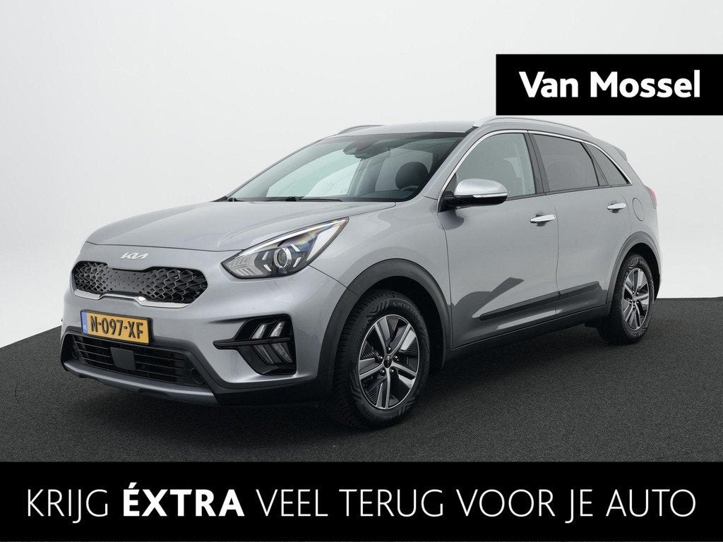 Kia Niro 1.6 GDi Hybrid DynamicLine | Trekhaak | Navigatie |, Auto's, Kia, 12 maanden, Gebruikt, Euro 6, Leder en Stof