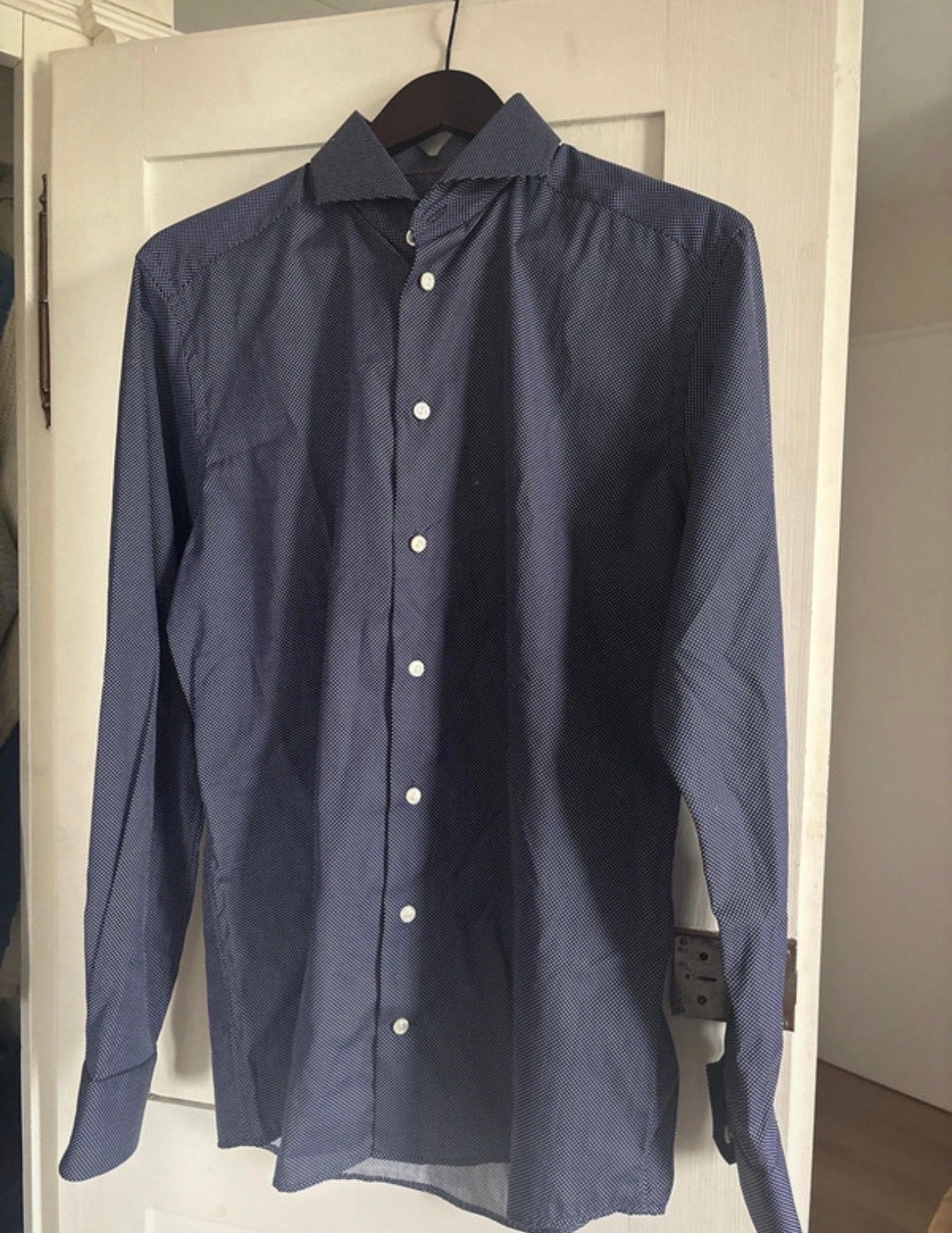 Eton overhemd, nieuw met kaartje, maat 40 (M), Kleding | Heren, Overhemden, Ophalen of Verzenden, Nieuw, Blauw, Halswijdte 39/40 (M)