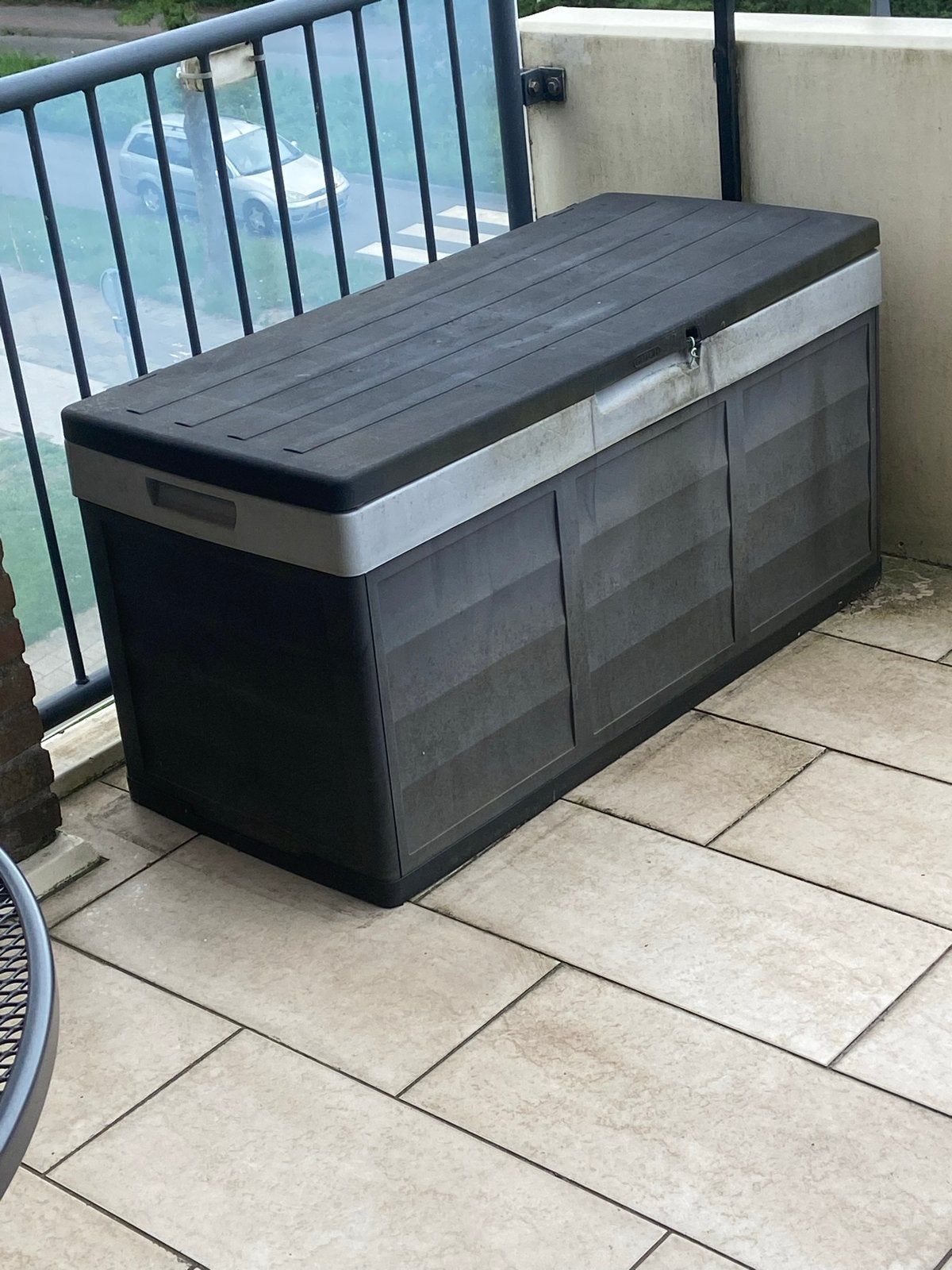 Kunststof opbergkist in prima staat, Tuin en Terras, Ophalen, Zo goed als nieuw, Kunststof, Overige typen