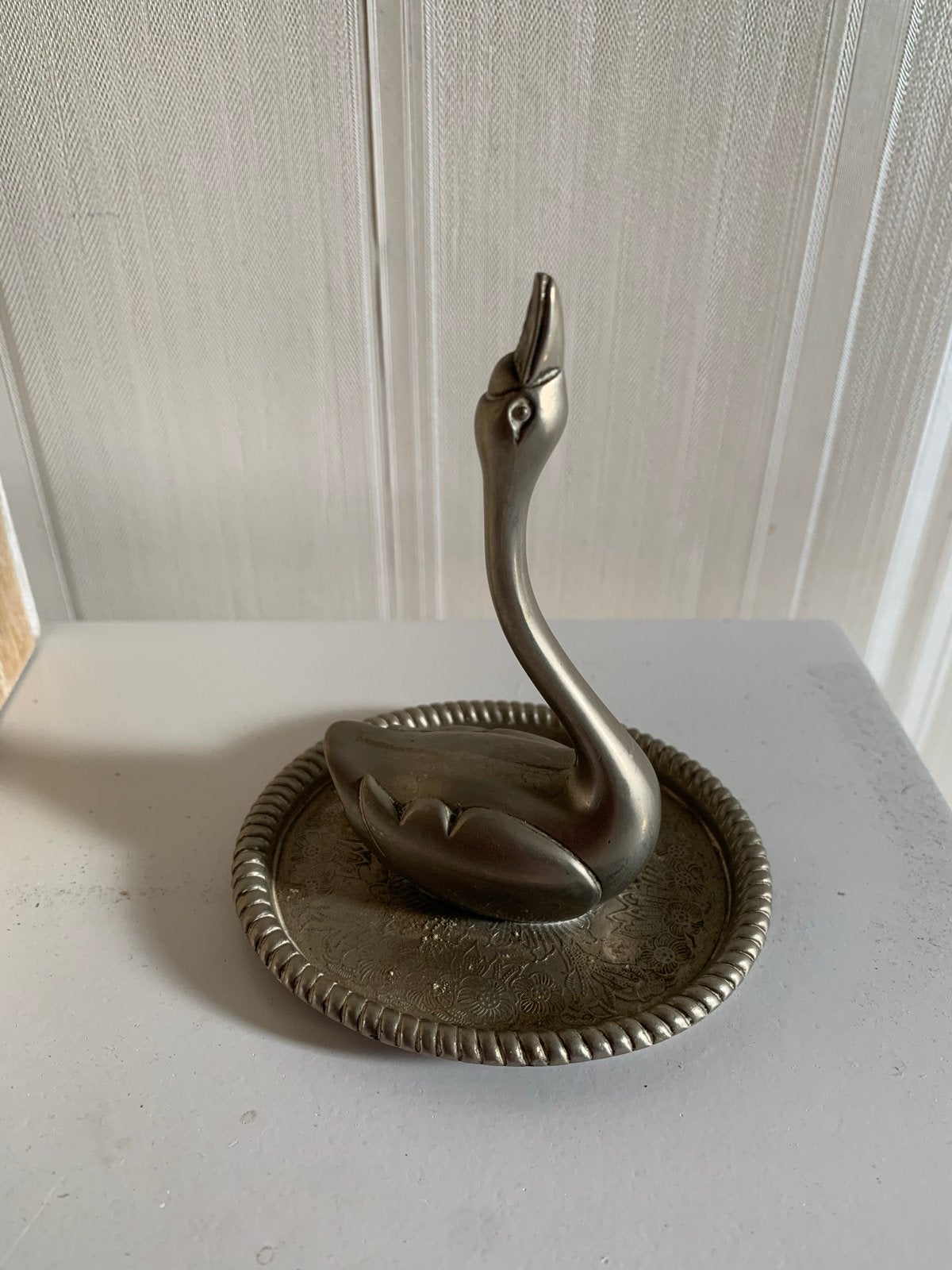Vintage Zwaan Ringenhouder - Verzilverd, Ophalen of Verzenden
