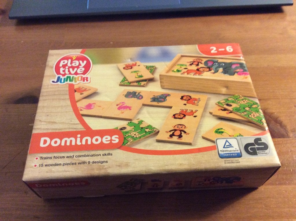 Playtive junior dominoes hout dieren. Nieuw, ongeopend, Ophalen of Verzenden, Nieuw