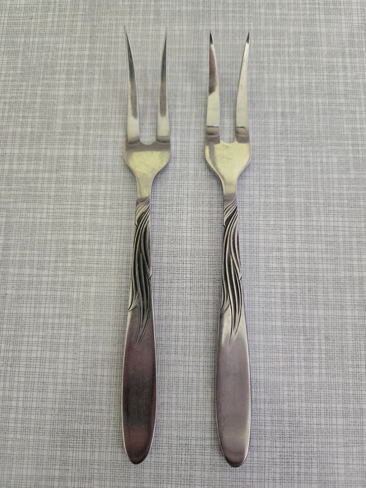 2 Gero Zilmeta Belegvorkjes – Model 520 (Tango / Vlammetje), Antiek en Kunst, Antiek | Bestek, Ophalen of Verzenden