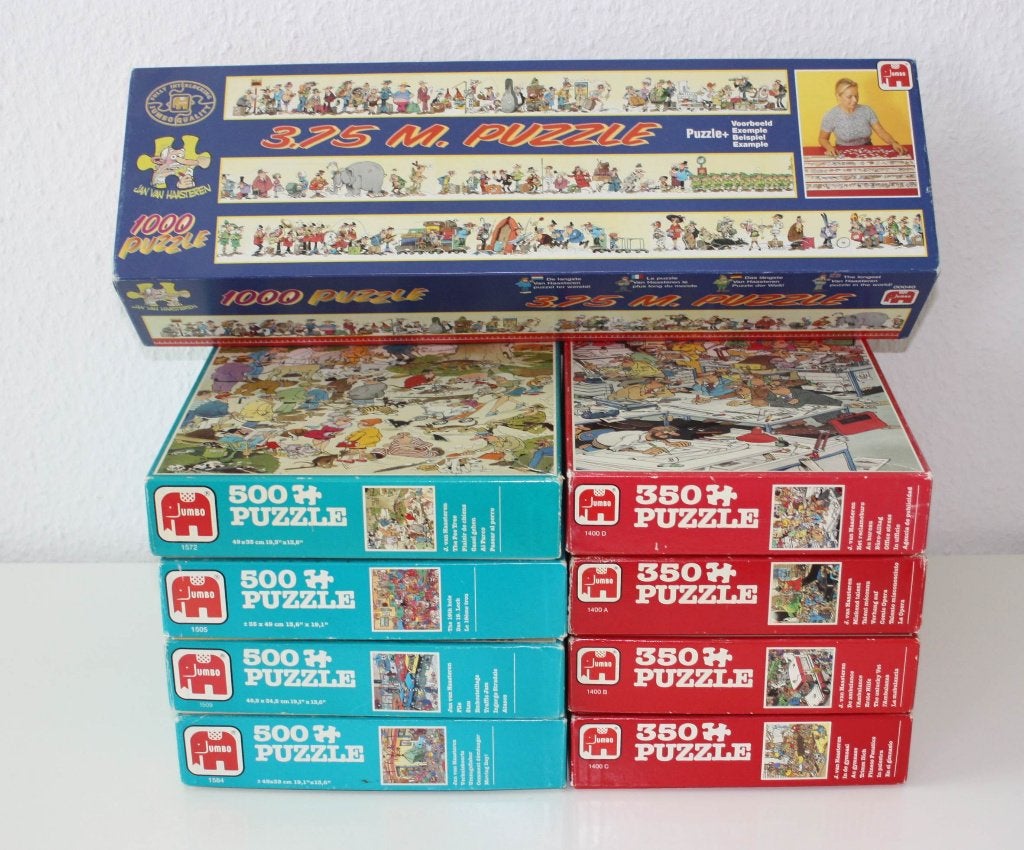 Jan van Haasteren puzzels ZELDZAAM 350 en 500 stukjes, Ophalen of Verzenden, Minder dan 500 stukjes, Zo goed als nieuw, Legpuzzel