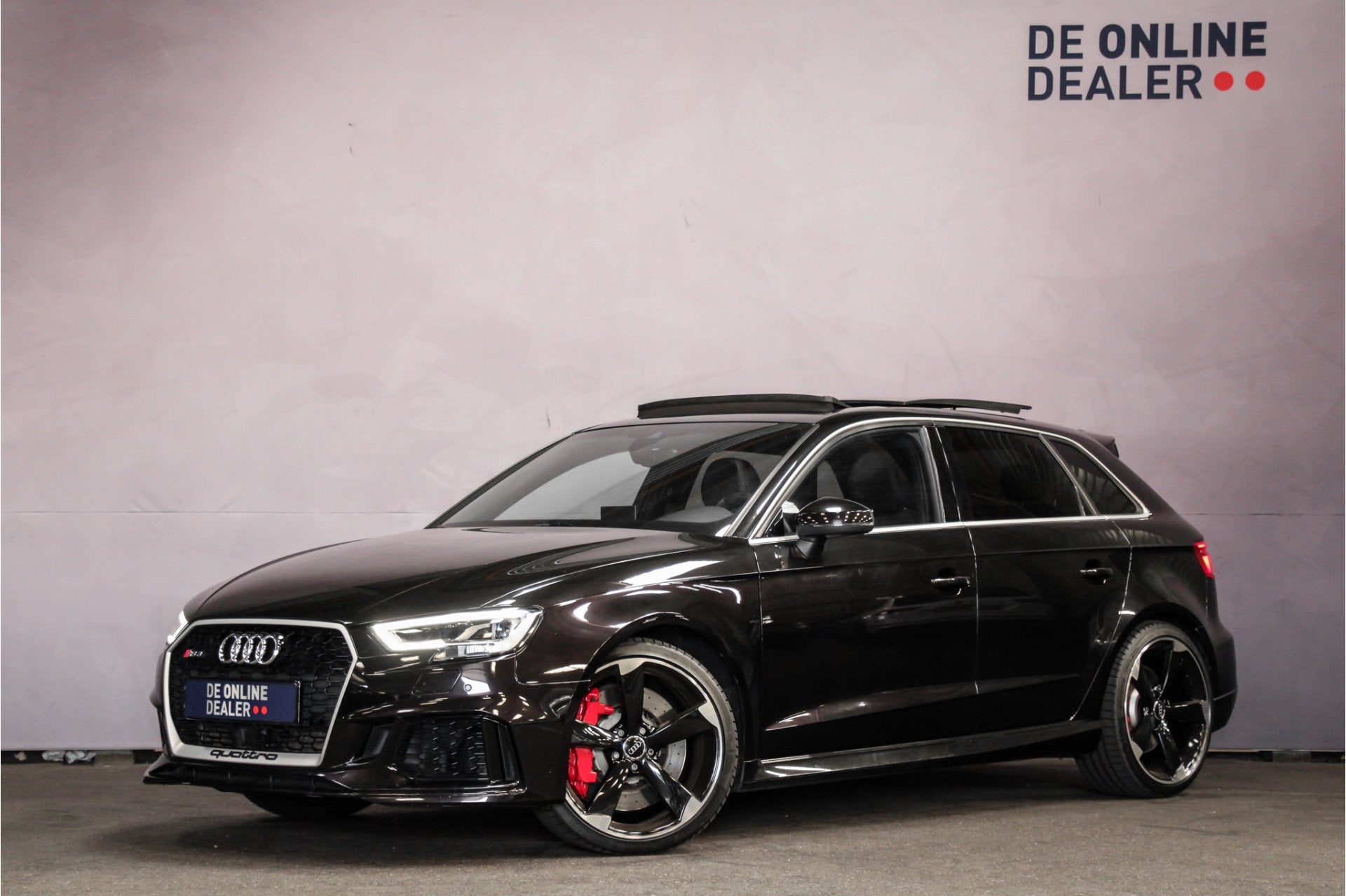 Audi RS3 Sportback 2.5 TFSI QUATTRO |PantherBlack|Pano|Carpl, Automaat, Gebruikt, Euro 6, RS3
