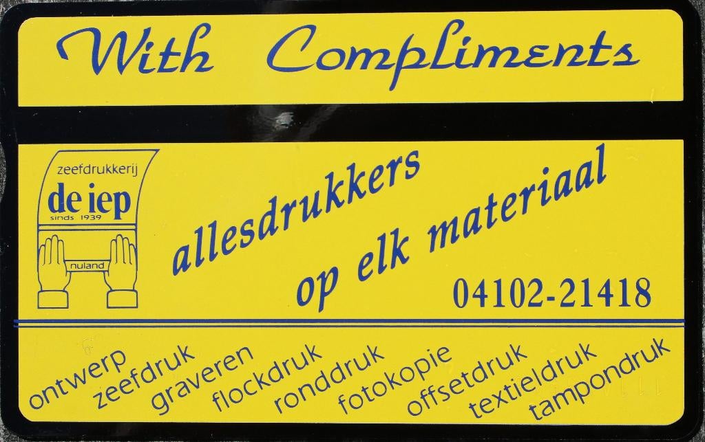 De Iep With Compliments, Ophalen of Verzenden