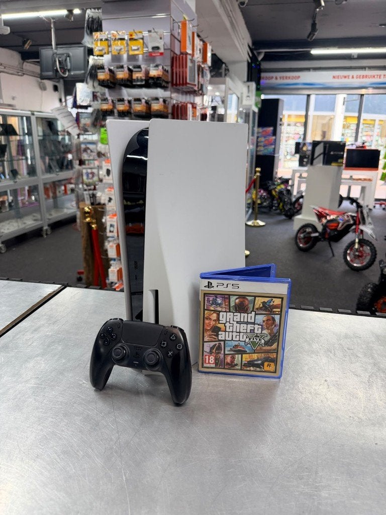 Sony PlayStation 5 Disc Edition 825GB | 1 controller + GTA V, ., Ophalen of Verzenden, Zo goed als nieuw, .