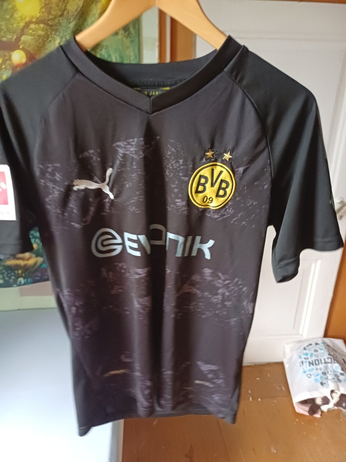 Borussia Dortmund uitshirt 2019/2020 - Maat M, Puma, Maat 48/50 (M), Zwart, Ophalen of Verzenden