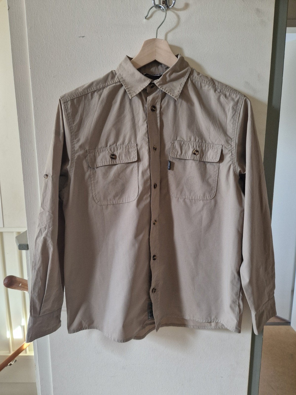 Scouting blouse maat 164, Scoutfit, Beige, Ophalen of Verzenden, Zo goed als nieuw