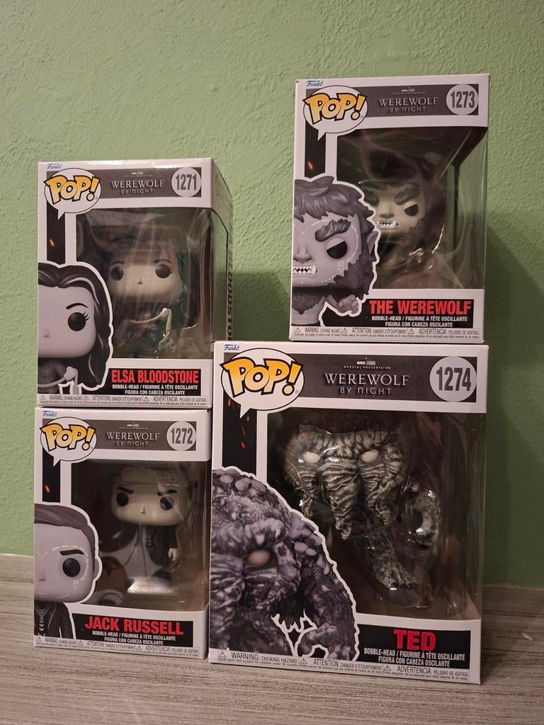 Funko Pop! - Marvel - Werewolf by Night  (4 stuks), Ophalen of Verzenden, Zo goed als nieuw