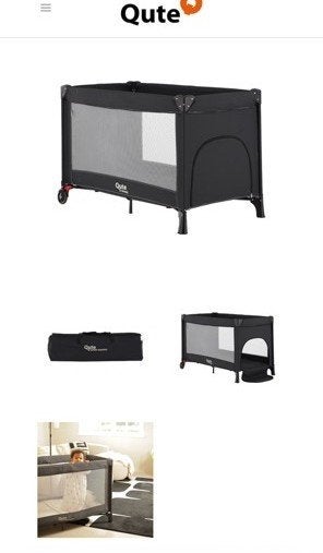 Qute Q-Break campingbed, Kinderen en Baby's, Ophalen, Zo goed als nieuw, Reisbedje