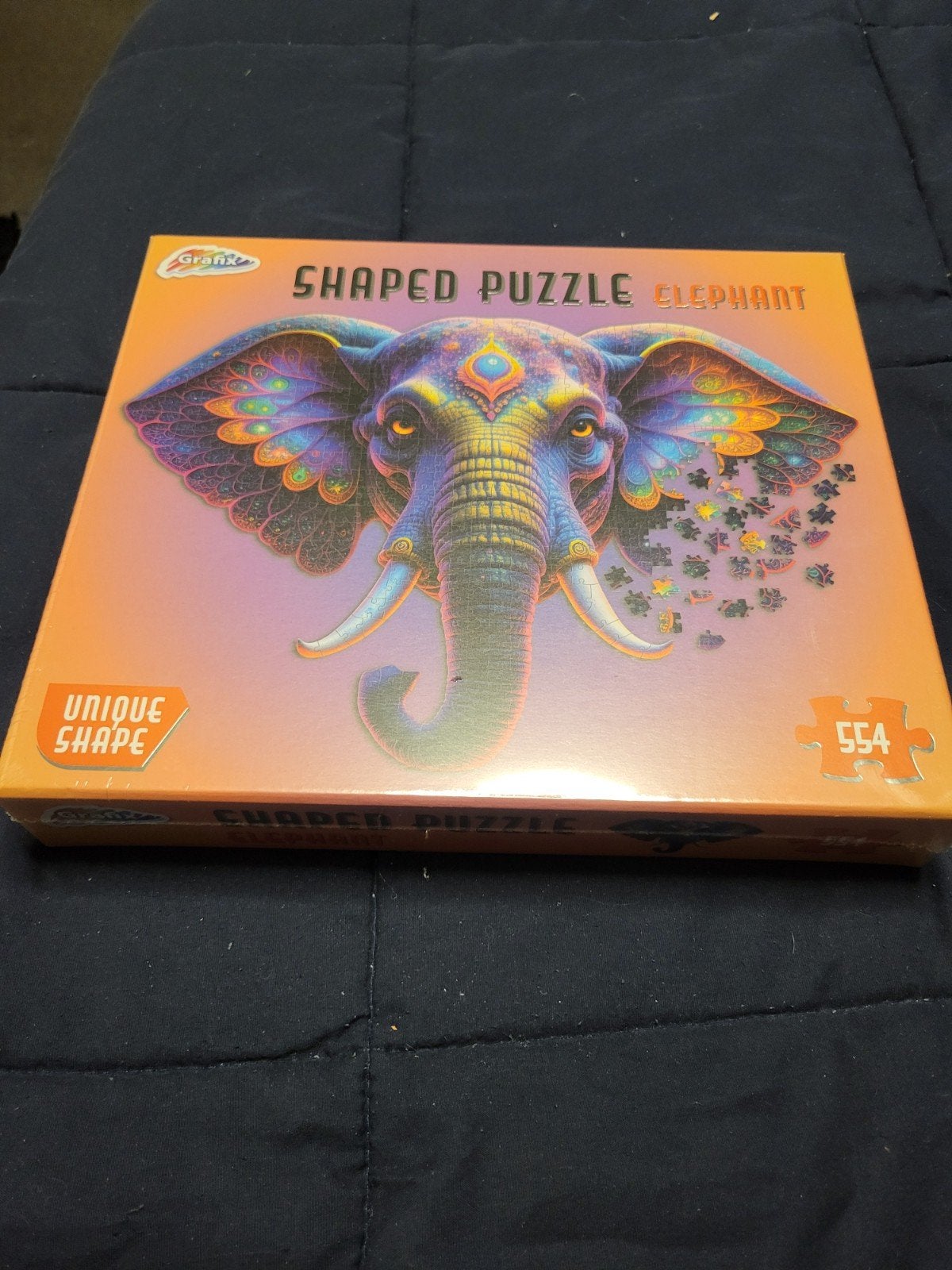 Grafix Shaped Puzzel Olifant - 554 stukjes, Ophalen of Verzenden, 500 t/m 1500 stukjes, Nieuw, Legpuzzel