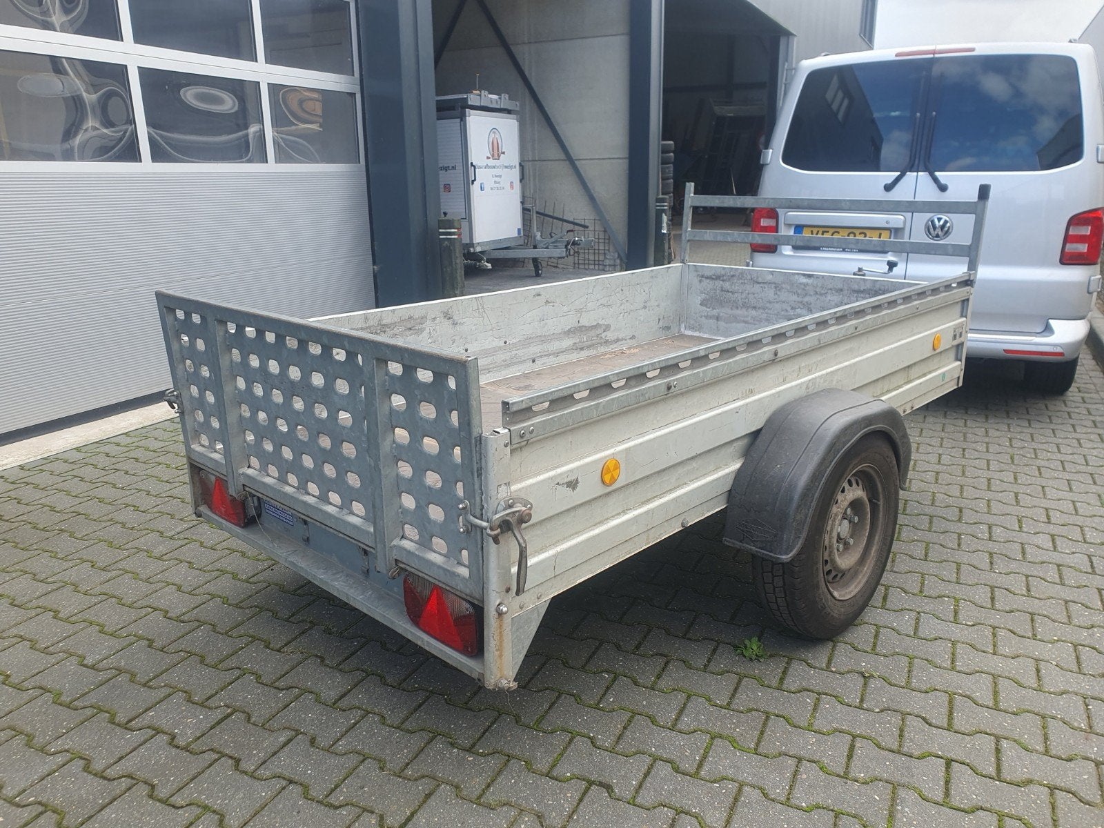 humbaur enkelas kanteltrailer 255x130  750kg Ongeremd, Ophalen of Verzenden, Nieuw