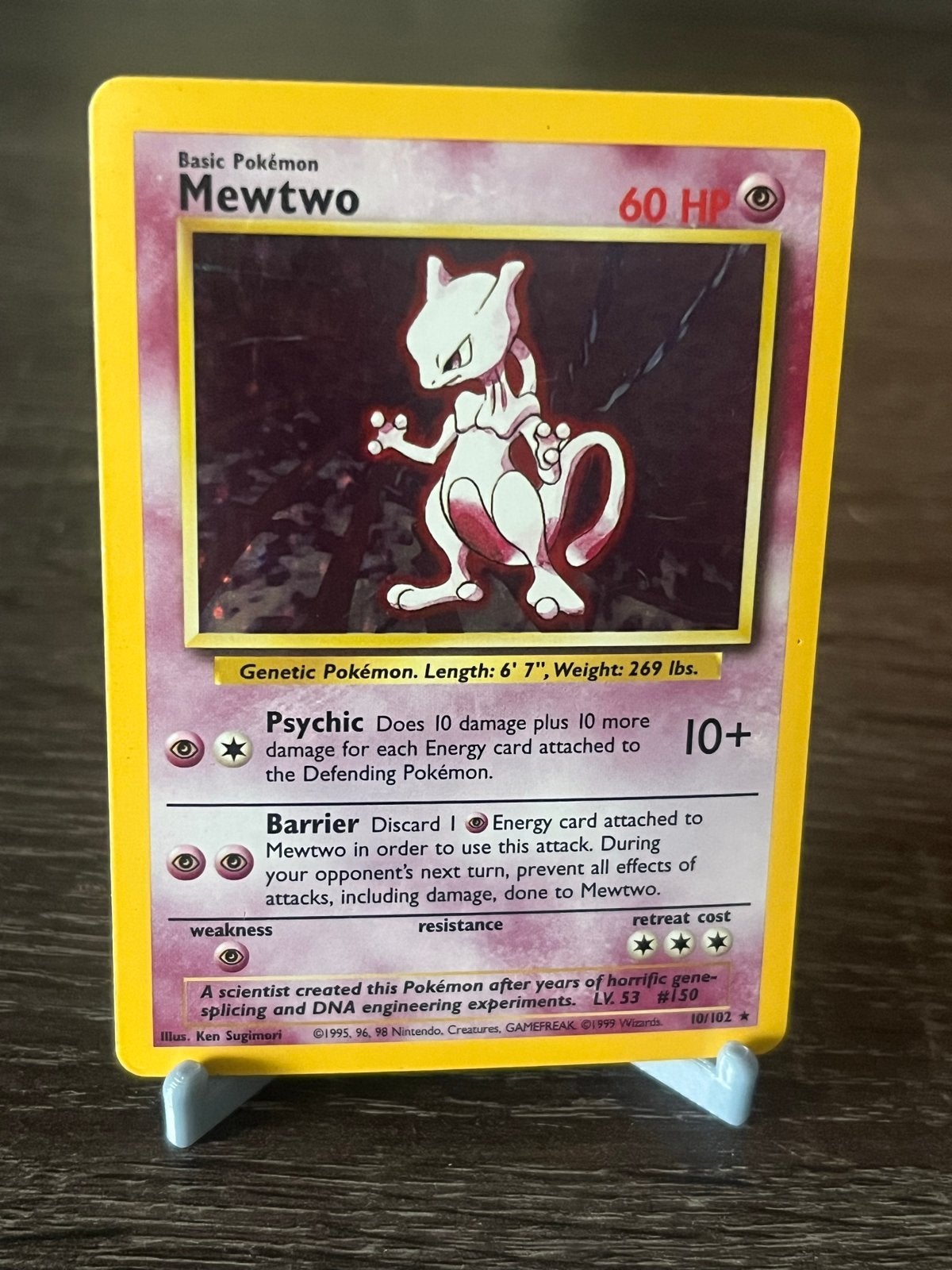 Mewtwo (10/102) - Base Set - Good, Ophalen of Verzenden, Gebruikt, Losse kaart