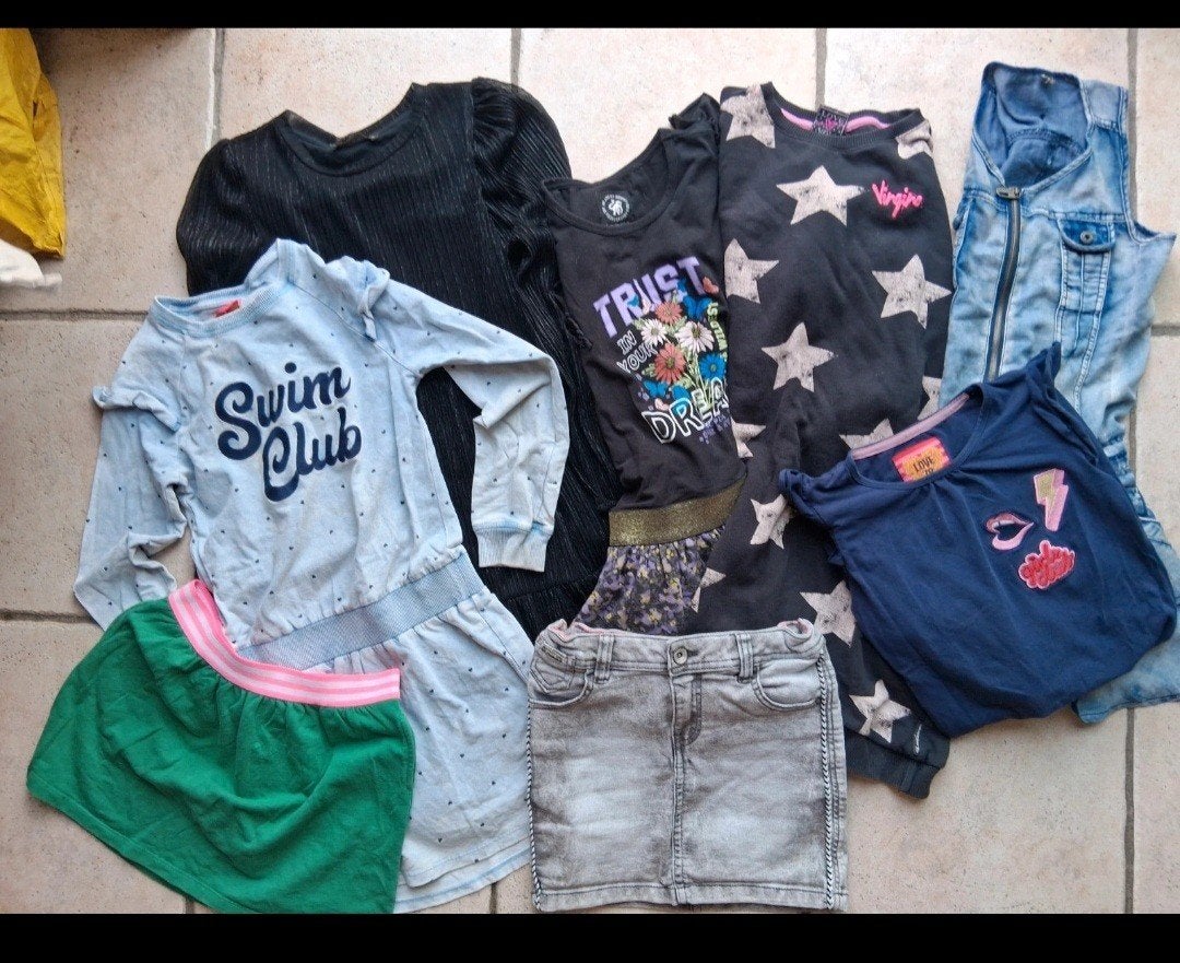 Meisjes merkkledingpakket,  8 stuks, maat 140, Ophalen of Verzenden, Zo goed als nieuw, Z8, Vingino, Jill, Meisje