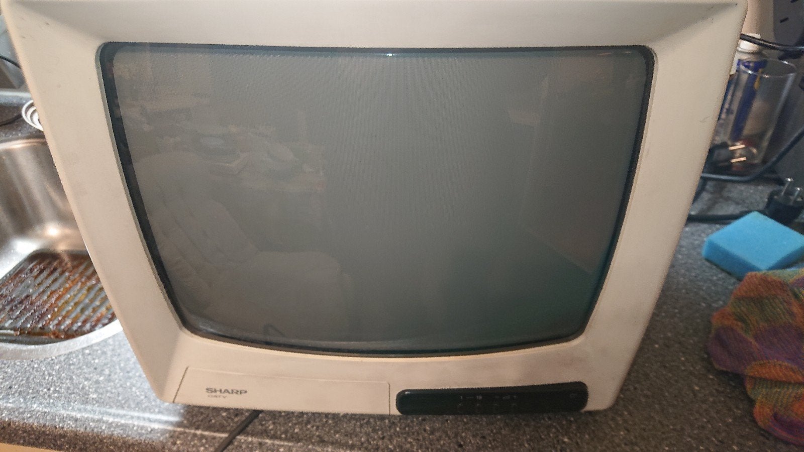 Sharp C3704S 37 cm crt kleurentelevisie i, Ophalen of Verzenden, Zo goed als nieuw, Minder dan 40 cm, Sharp