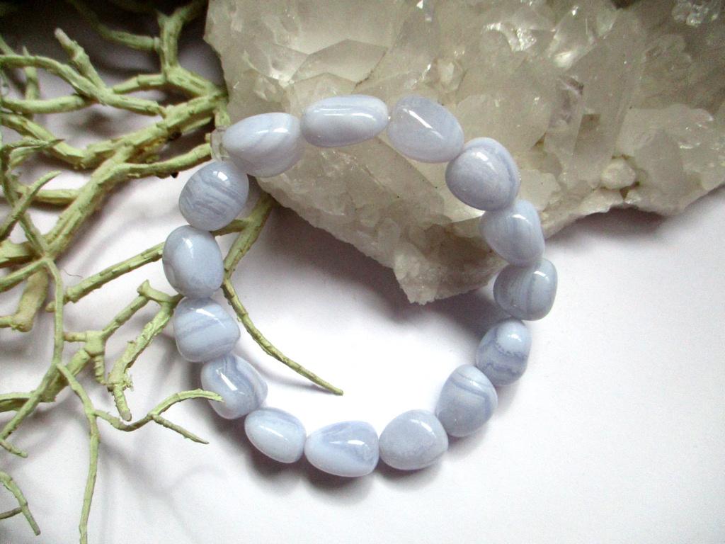 Tachyon Archion® energie - Chalcedoon edelsteen armband, Ophalen of Verzenden, Mineraal