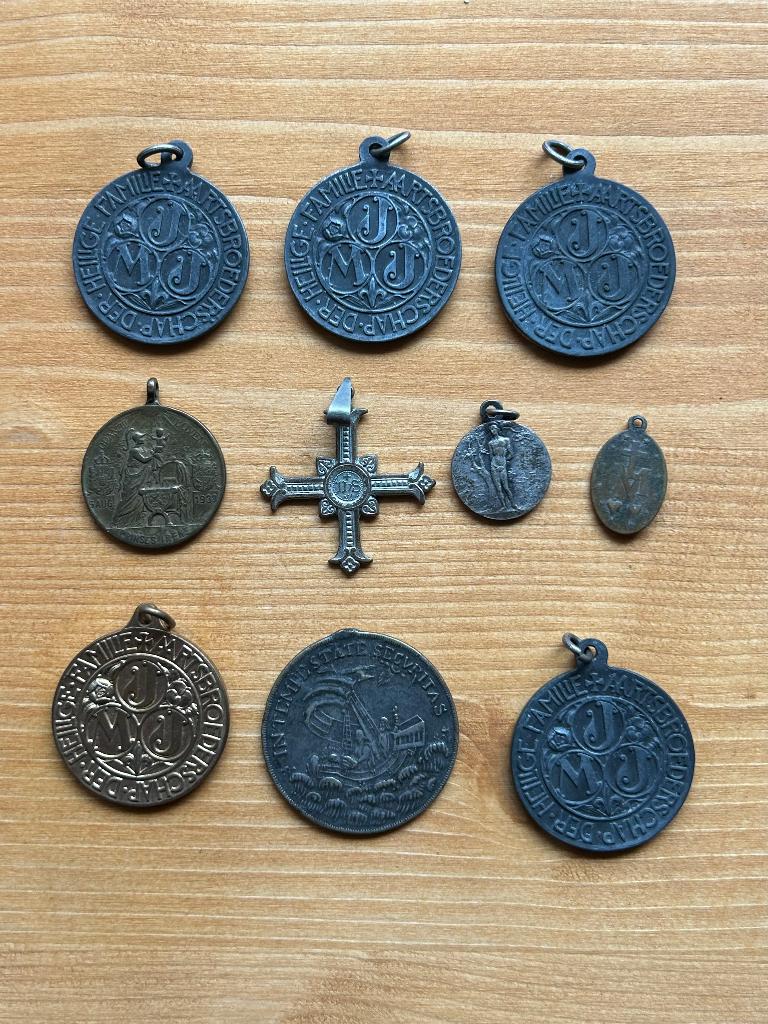 10 stuks penningen set (2), Ophalen of Verzenden, Nederland, Munten