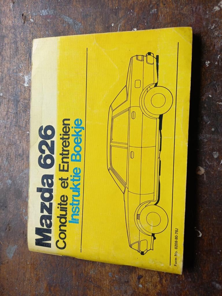 Handleiding MAZDA 626 1978 NL/ F, Ophalen of Verzenden