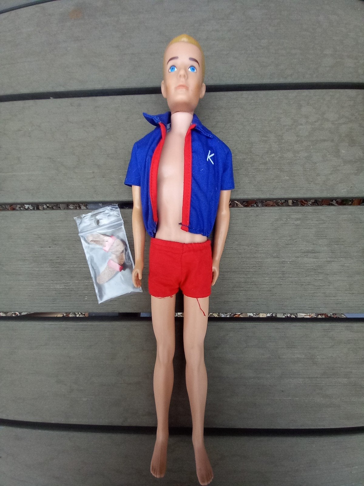 Vintage Barbie Ken Bendable Legs, orginele outfit, Ophalen of Verzenden, Gebruikt, Fashion Doll