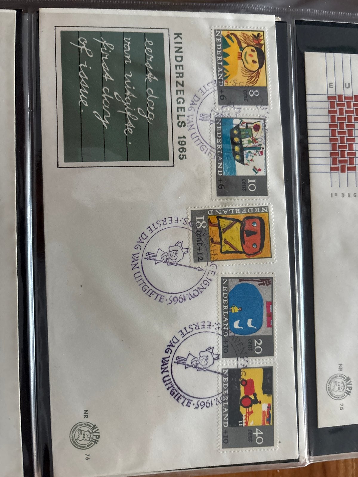 Kinderzegels 1965 Eerste Dag van Uitgifte Nederland, Postzegels en Munten, Postzegels | Eerstedagenveloppen, Ophalen of Verzenden