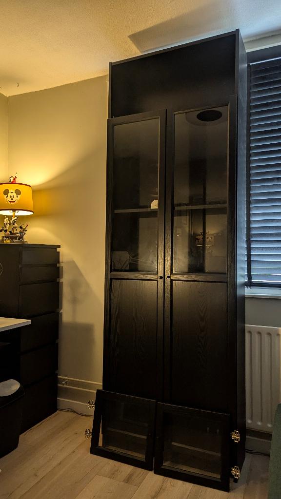 Billy / oxberg cabinet with extension and doors, Ophalen, Met deur(en), 200 cm of meer, 50 tot 100 cm