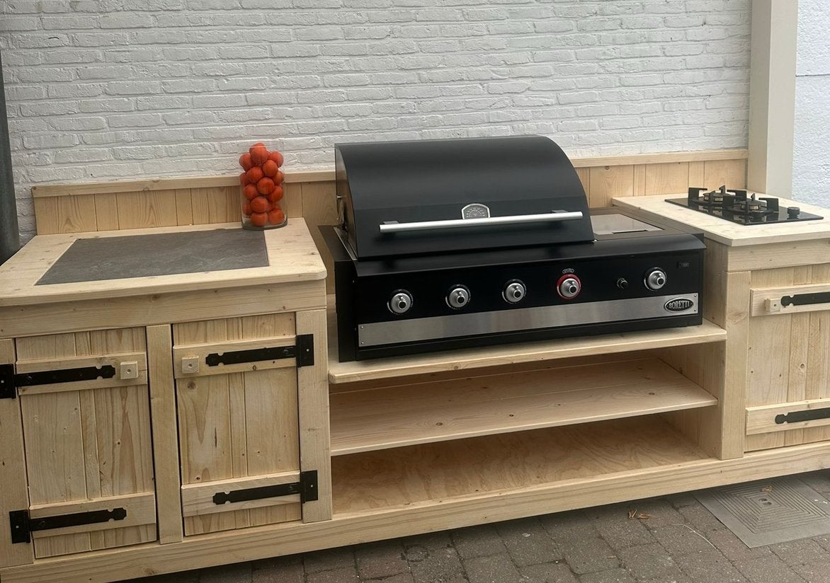 Buitenkeuken voor bv grandhall inbouw bbq, Ophalen, Nieuw, Houtskool