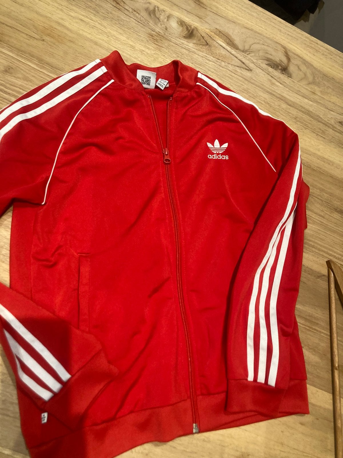 Adidas  knalrood maat 158, Ophalen of Verzenden, Gebruikt, Jongen of Meisje, Trui of Vest