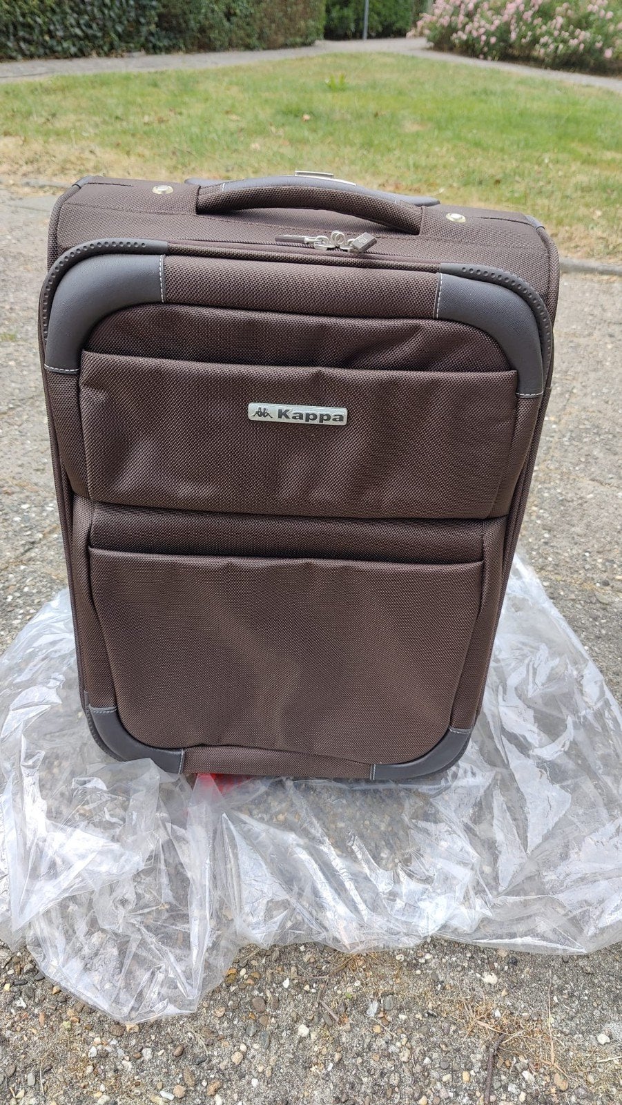 Kappa reiskoffer met wieltjes en uitschuifbare handgreep, Ophalen of Verzenden, Hard kunststof, 70 cm of meer, Uitschuifbare handgreep