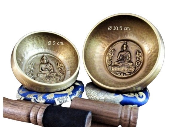 Klankschalen Nepal set van 2 stuks, Ophalen of Verzenden, Nieuw, Overige soorten