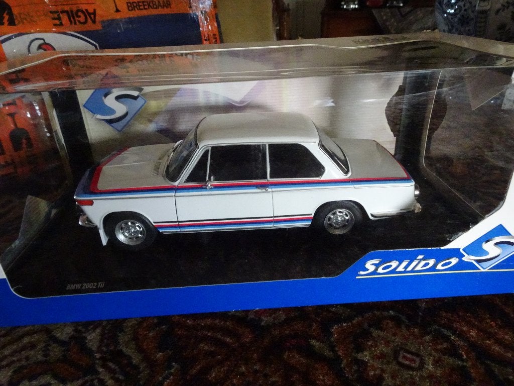 BMW 2002TII  TURBO  IN DOOS  ZIE FOTO S  SOLIDO GEHEEL GAAF, Hobby en Vrije tijd, Ophalen of Verzenden, Zo goed als nieuw, Auto