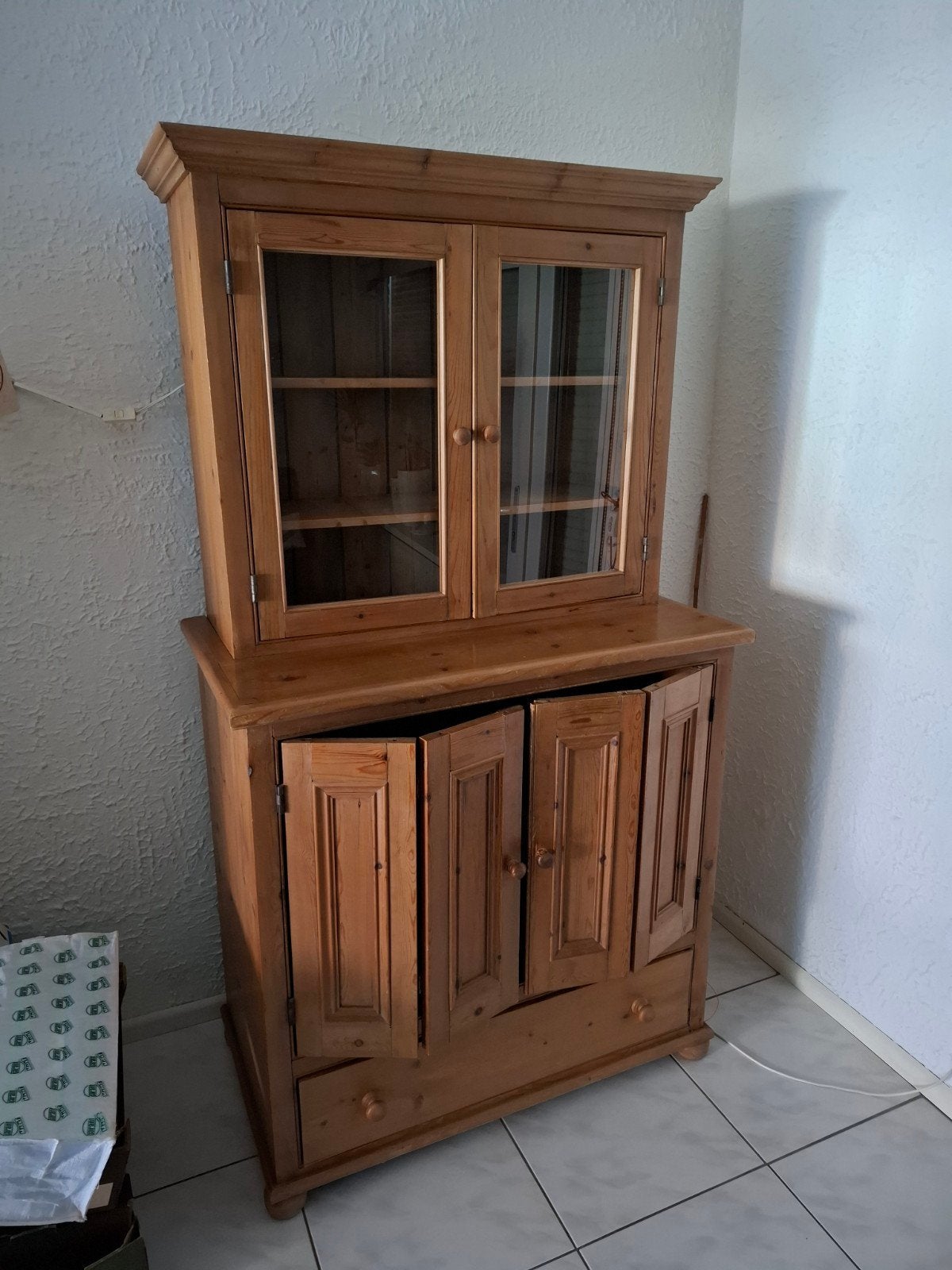 grenen tv servieskast, Ophalen, Gebruikt, Brocante, 50 tot 75 cm